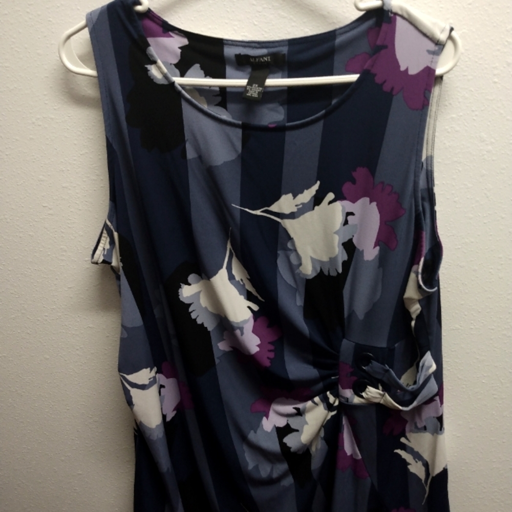 Purple flower blouse